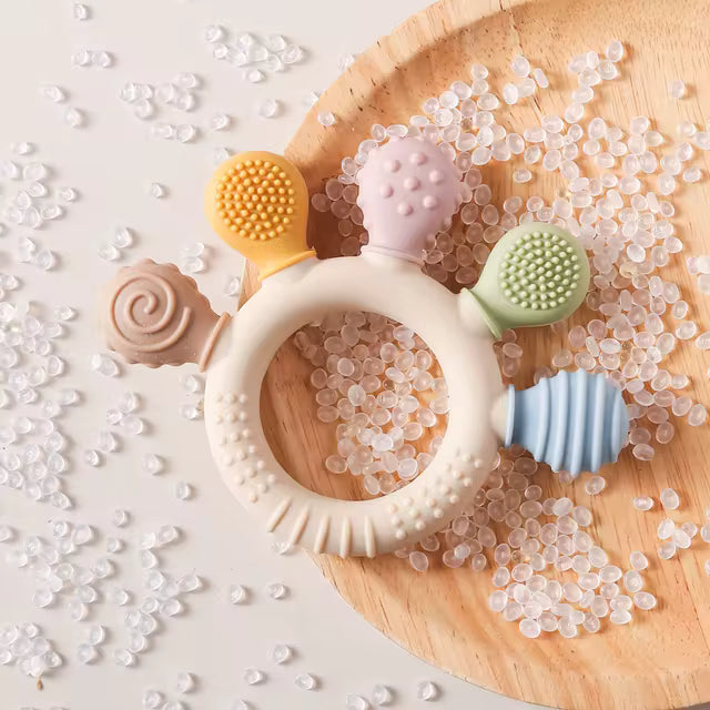 anneau de dentition picot pastel