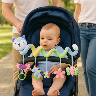 bebe dans poussette regarde spirale d activite bebe