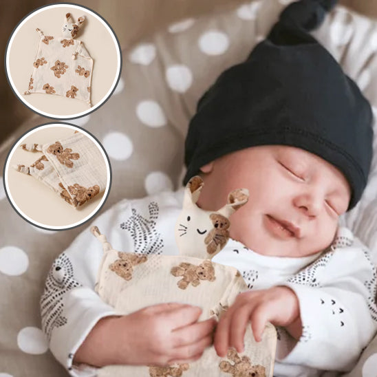 bebe dort avec doudou naissance duo ours