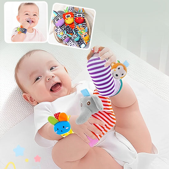 bebe joue hochet pour bebe chaussette singe elephant