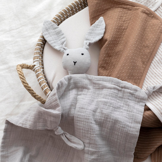 doudou bebe lapin gris