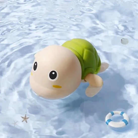 jouet de bain tortue verte