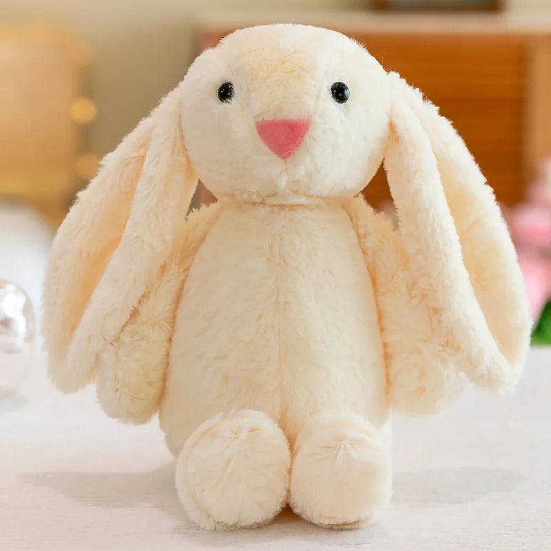 lapin peluche ecru