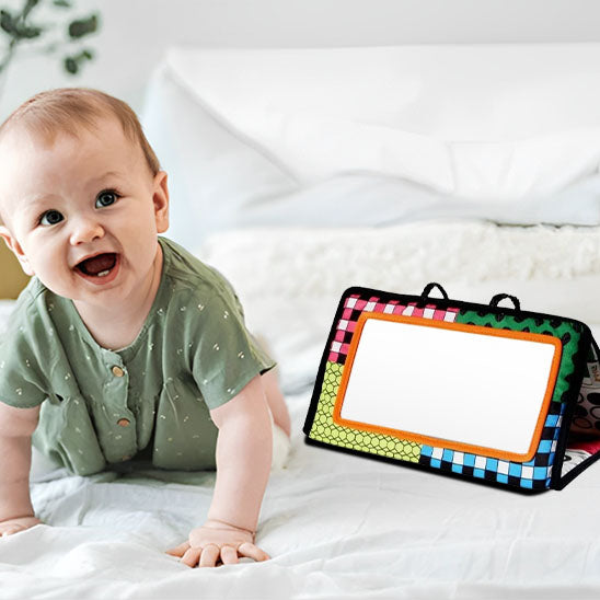 livre bebe tissu pres bebe quatre pattes