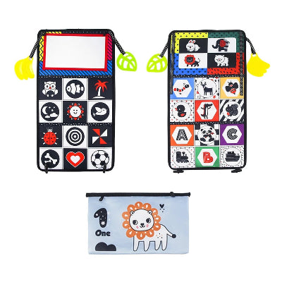 livre tissu bebe bleu ciel