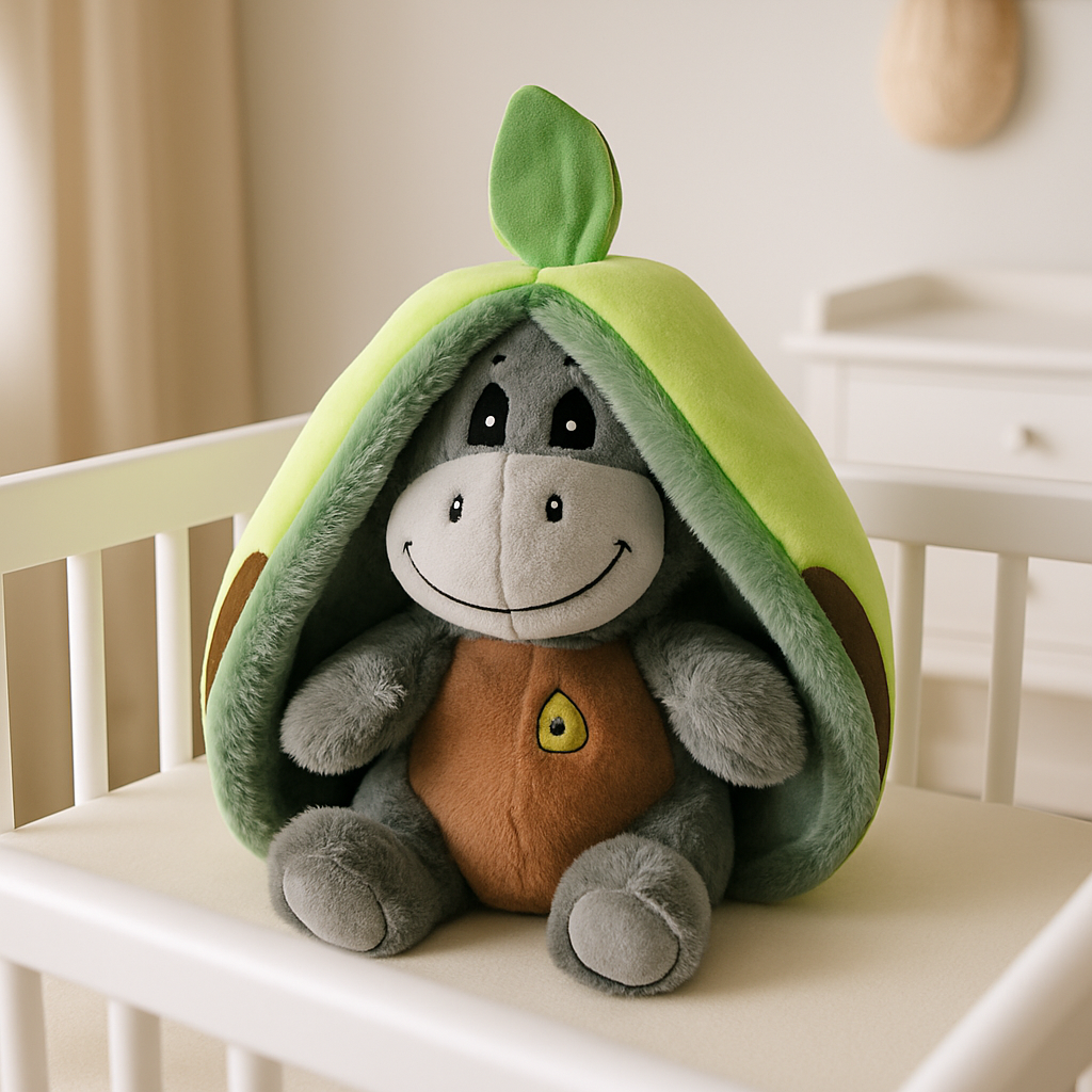 peluche qui respire ane oreille verte