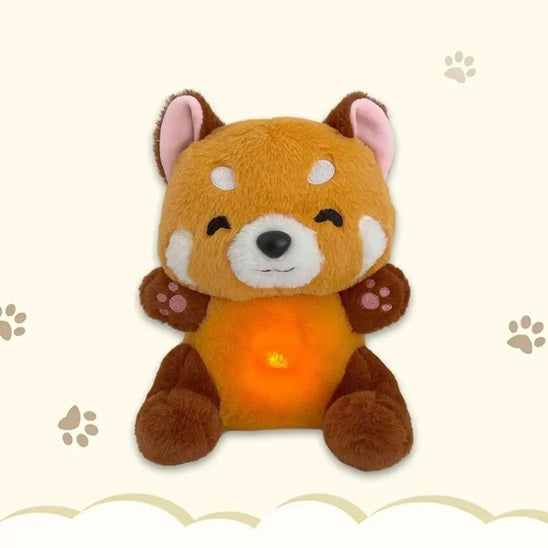 peluche qui respire panda roux