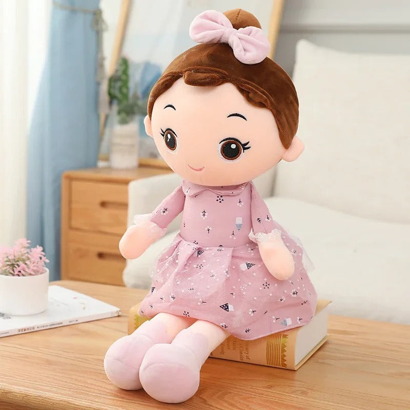 poupee de chiffon robe parme