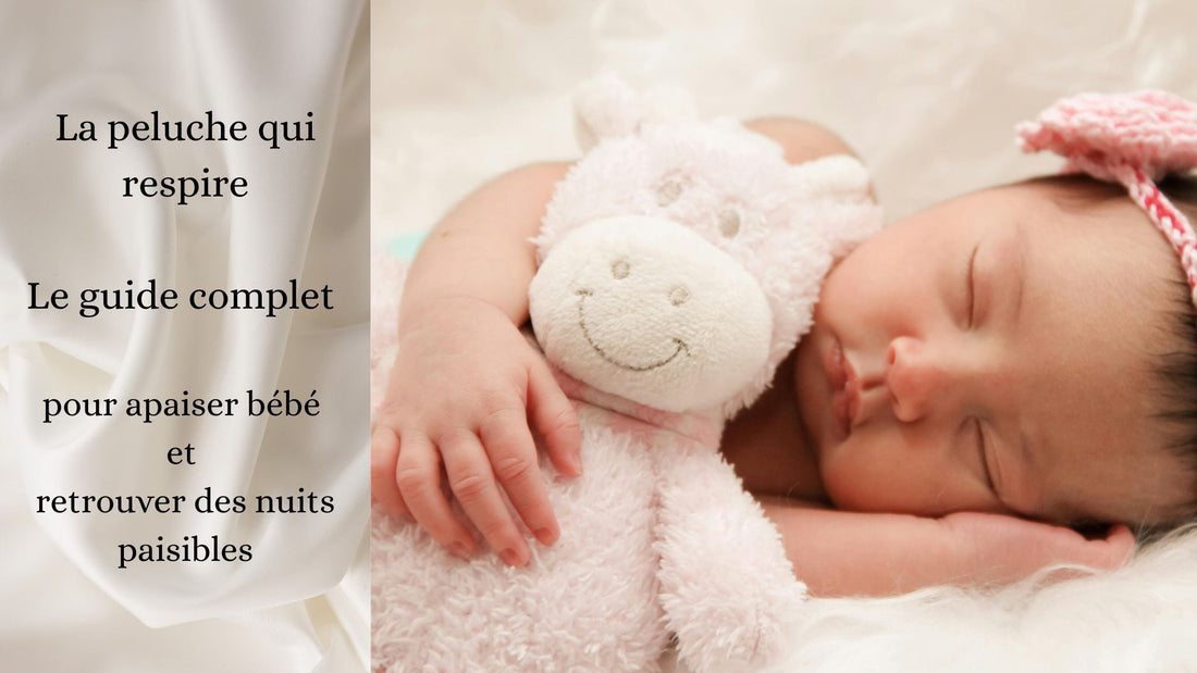bebe dort paisiblement avec peluche qui respire apaisant sommeil serein