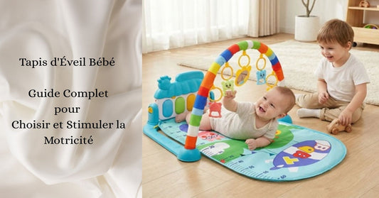 bebe allonge ventre tapis deveil bébé attrape hochets suspendus