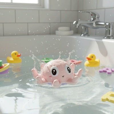 Jouet baignoire bebe rose dans bain