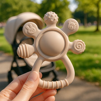 anneau de dentition couleur cafe au lait