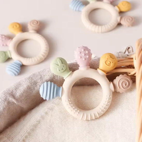 anneau de dentition silicone non toxique pour bebe