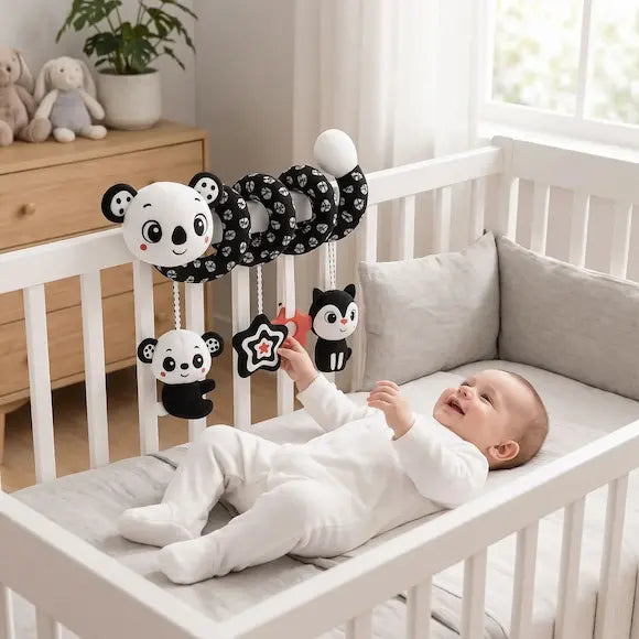 bébé allongé berceau touche spirale d activité bébé allonge berceau 