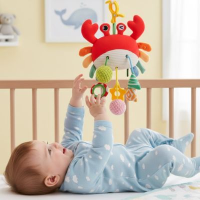 bebe allonge dos berceau touche elements suspendus hochet bebe crabe