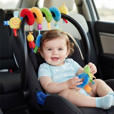 bebe assis siege auto hochet pour bebe enroule manche siege