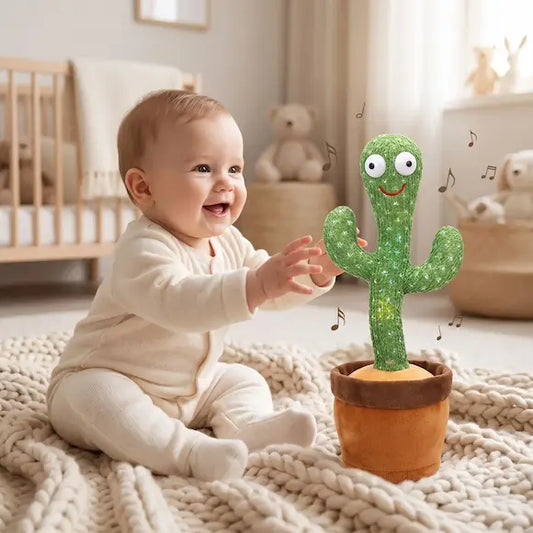 bébé assis tapis touche peluche interactive cactus bebe