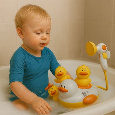 bebe bain joue concentre avec jouet baignoire pour bebe canard