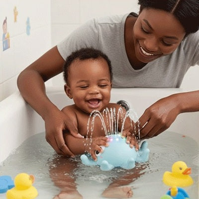 bebe dans bain joue jouet baignoire bebe avec maman
