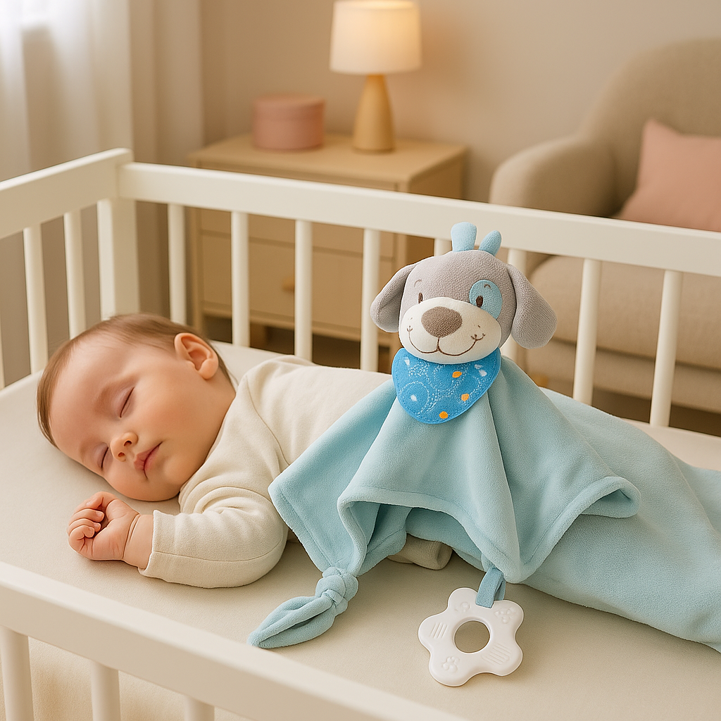 bebe dort berceau doudou bebe pose pres bebe