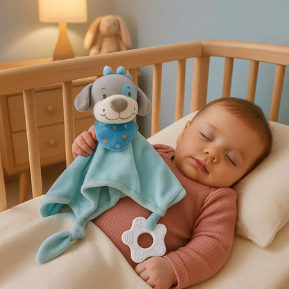 bébé dort berceau doudou bébé pose sur bébé