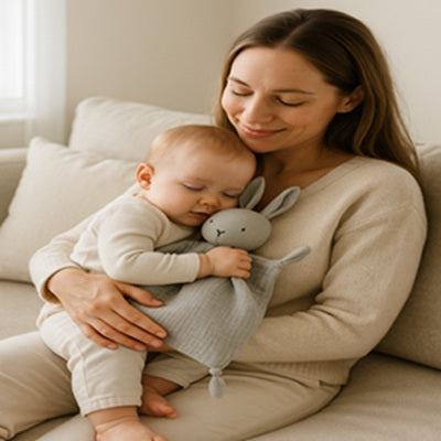 bebe doudou bebe bras maman canape