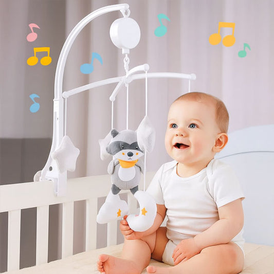 bebe ecoute assis musique mobile musical bebe
