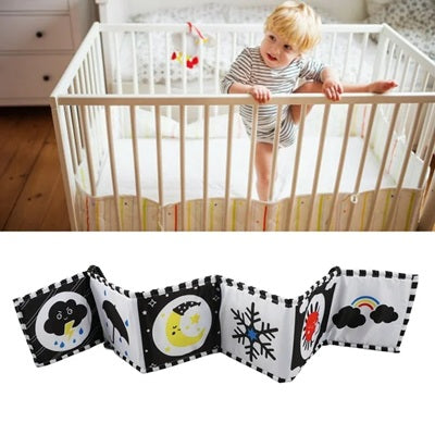 bebe escalade berceau livre bebe noir et blanc protege barreaux