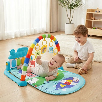 bebe hochet suspendu tapis deveil bebe frere voiture bois surveille