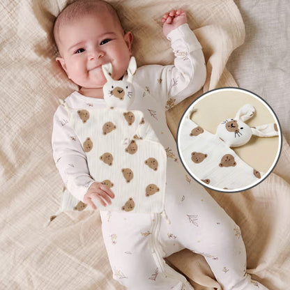 bebe mache oreille doudou naissance ours
