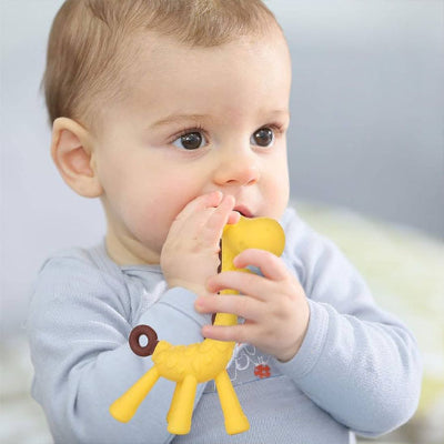 bebe mord oreille girafe anneau de dentition