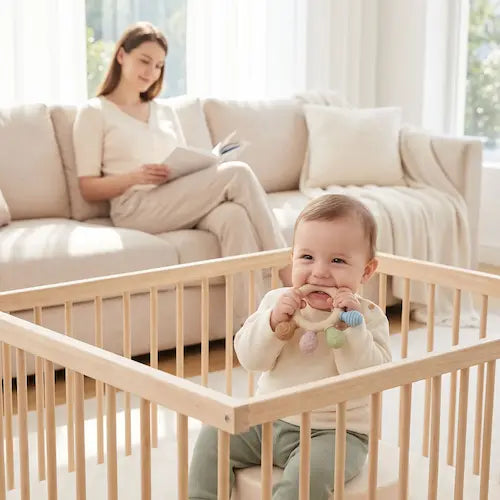 bébé parc mord anneau de dentition maman canapé lit livre