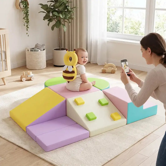 bébé porte coussin anti choc assis parcours motricité bébé