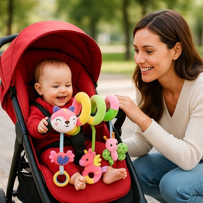 bebe poussette joue spirale d activite bebe enroulee