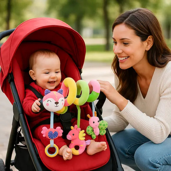 bébé poussette joue spirale d activité bébé enroulée