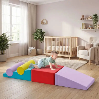 bébé quatre pattes parcours motricité bébé coloré