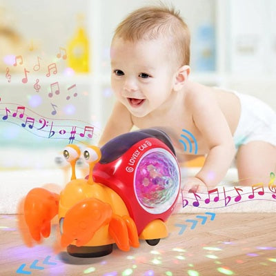 bebe suit quatre pattes jouet bebe crabe qui rampe