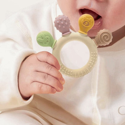bébé tient bouche anneau de dentition silicone