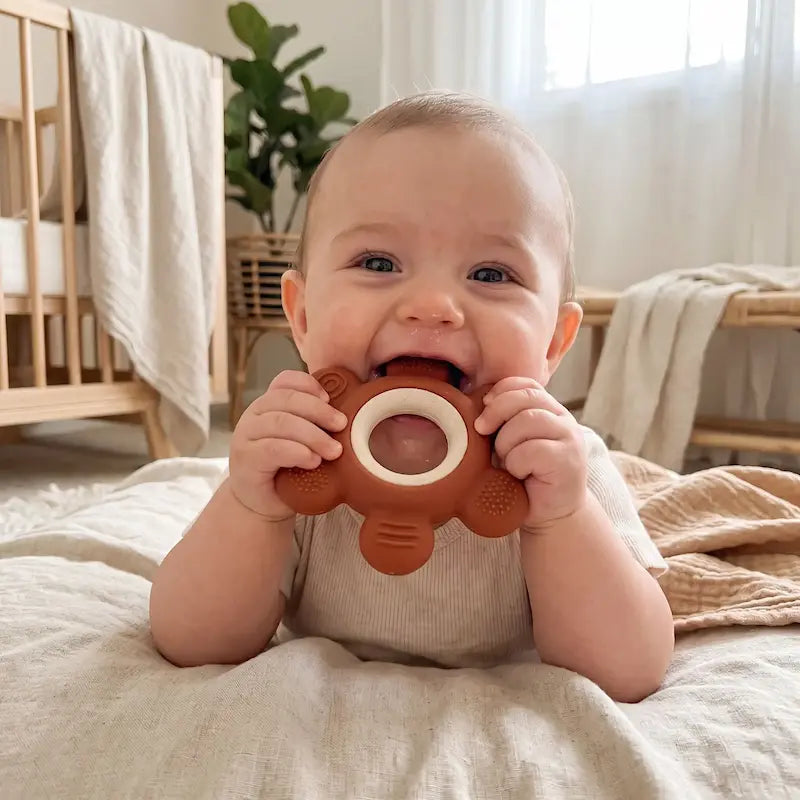 bébé tummy time mordille anneau dentition bebe
