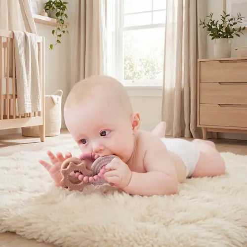 bébé tummy time tapis mord anneau dentition bébé
