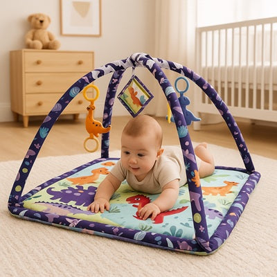 bebe ventre regarde tapis d eveil bebe