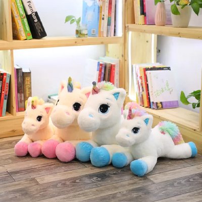 differentes tailles licorne peluche
