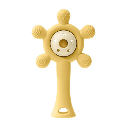hochet bebe jaune dentition