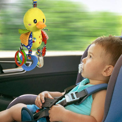 hochet bebe peluche ami fidele accroche dans la voiture