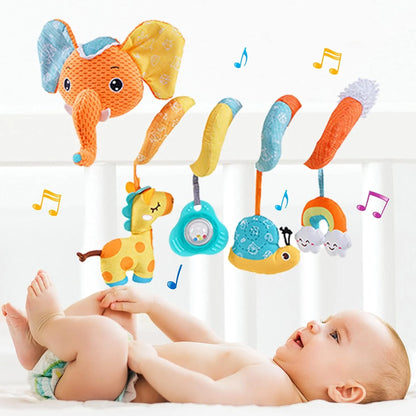hochet elephant barre berceau bebe joyeux