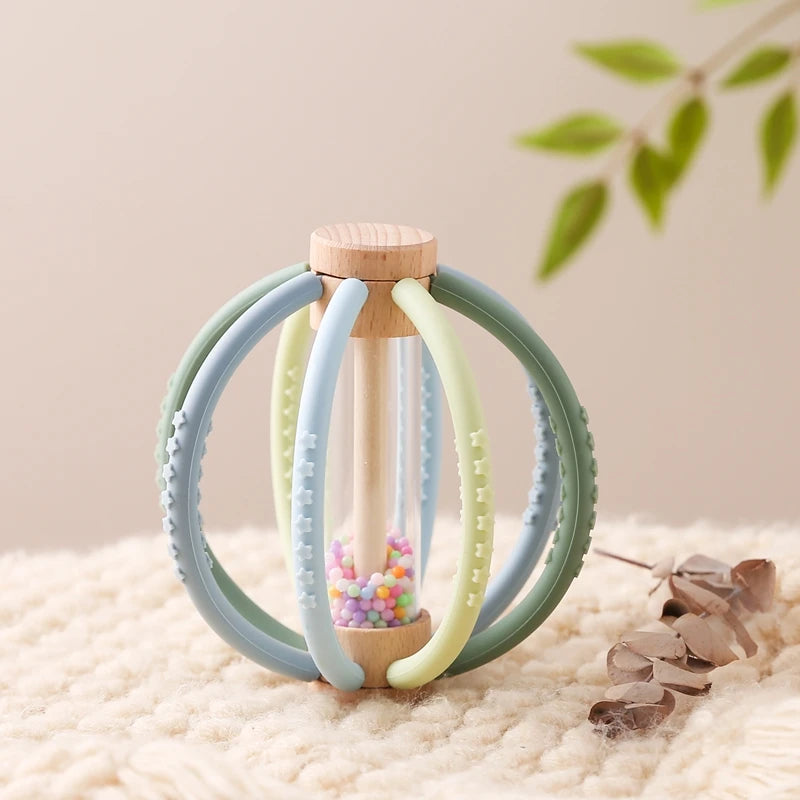 hochet pour bebe sphere bleue