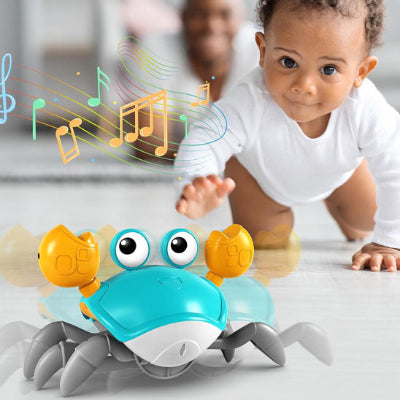jouet bebe crabe interactif bebe quatre pattes suit