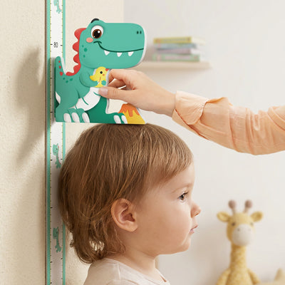 maman mesure croissance enfant grace toise enfant dinosaure vert