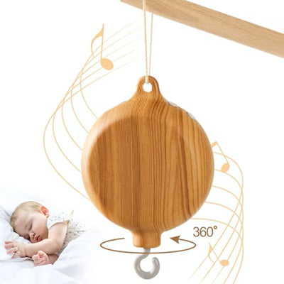 mobile bebe boite a musique bebe fonctionne rotation 360 degres
