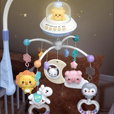 mobile bebe soucoupe volante illumine chambre